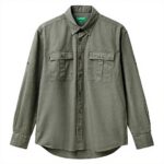 Camicia button down Uomo United Colors of Benetton Verde