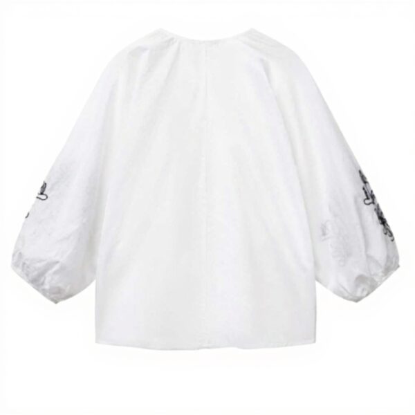 Camicia Donna United Colors of Benetton cotone ricami