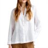 Camicia donna United Colors of Benetton lino over spalla