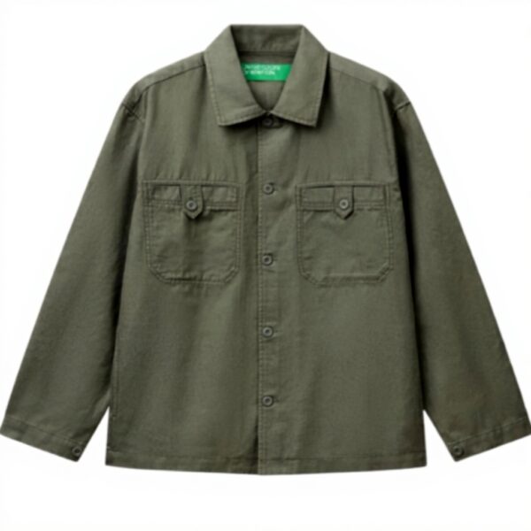 Camicia sportiva United Colors of Benetton Uomo cotone lino