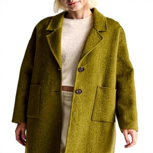 Cappotto Donna United Colors of Benetton misto lana verde