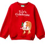 United Colors of Benetton Felpa con Cappuccio Bambine e Ragazze