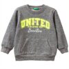 Felpa Bambini United Colors Benetton Grigio Blu Multicolor