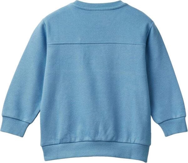 Felpa con cappuccio bambini United Colors of Benetton blu-1