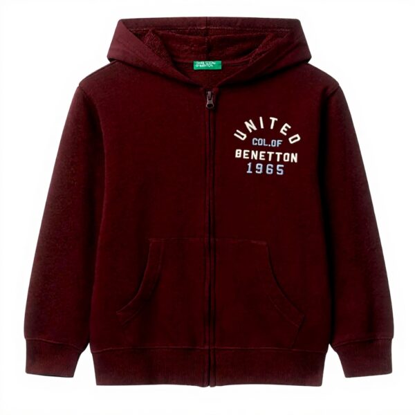 Felpa con cappuccio bambini United Colors of Benetton cotone