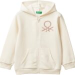 Felpa con cappuccio bambine United Colors of Benetton cotone-0