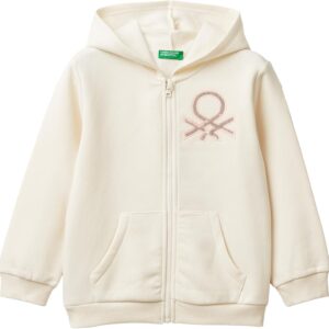 Felpa con cappuccio bambine United Colors of Benetton cotone-0