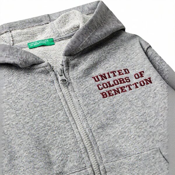 Felpa con cappuccio bambini United Colors Benetton cotone