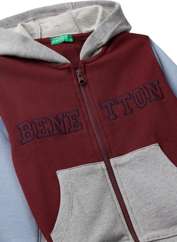 Felpa con cappuccio bambino United Colors Benetton cotone-1