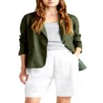 Giacca Donna United Colors of Benetton Lino Destrutturata