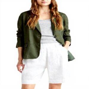 Giacca Donna United Colors of Benetton Lino Destrutturata