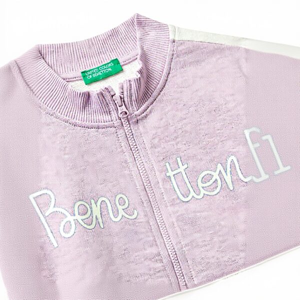 Felpa senza cappuccio bambine United Colors Benetton cotone