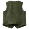 Gilet United Colors of Benetton Donna Lino Verde 2AGHDJ00G