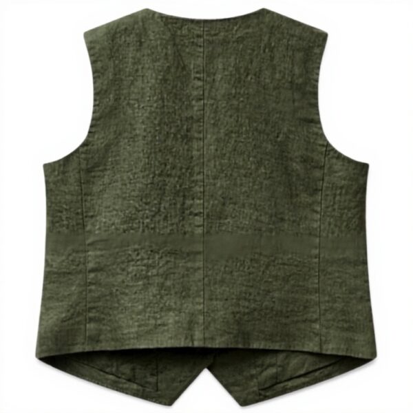 Gilet United Colors of Benetton Donna Lino Verde 2AGHDJ00G