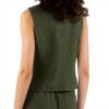 Gilet United Colors of Benetton Donna Lino Verde 2AGHDJ00G
