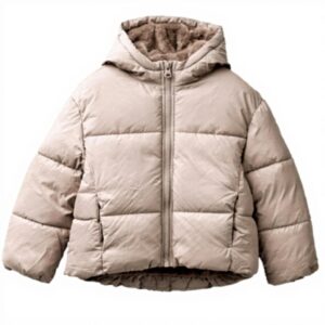 United Colors of Benetton Giubbotto 2SJ1CN05D Giacca, Beige, 170 cm Bambina