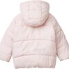Giubbotto bambina United Colors Benetton rosa finto piumino-1