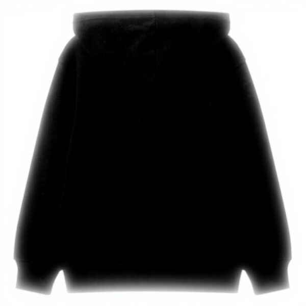 Felpa con cappuccio bambino Benetton cotone nero 3J68C204V