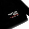 Felpa con cappuccio bambino Benetton cotone nero 3J68C204V