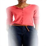 Cardigan Donna United Colors Benetton Coreana Cotone Maglia