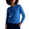 Maglione donna United Colors Benetton lana vergine blu XL