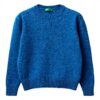 Maglione donna United Colors Benetton lana vergine blu XL
