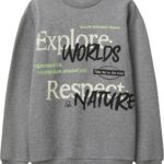 Felpa Bambini United Colors Benetton Cotone Morbida Grigio-0