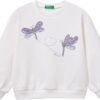Felpa Bambine United Colors Benetton Cotone Ricamo-0
