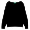 Maglione donna Benetton scollo barchetta morbido spalla