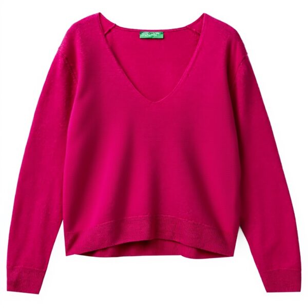 Maglione Donna United Colors of Benetton Scollo V Lana