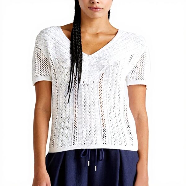 T-shirt Donna United Colors of Benetton Scollo V Maglia