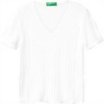 T-shirt Donna United Colors of Benetton Scollo V Maglia