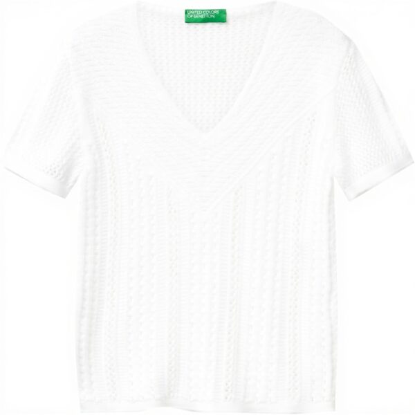 T-shirt Donna United Colors of Benetton Scollo V Maglia
