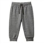 Pantaloni bambini United Colors Benetton felpa cotone grigio