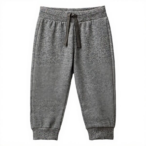 Pantaloni bambini United Colors Benetton felpa cotone grigio