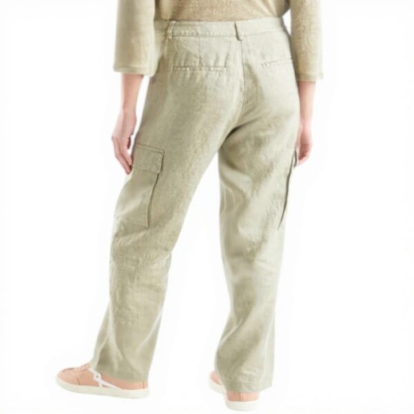 Pantaloni Donna United Colors of Benetton Lino Verde