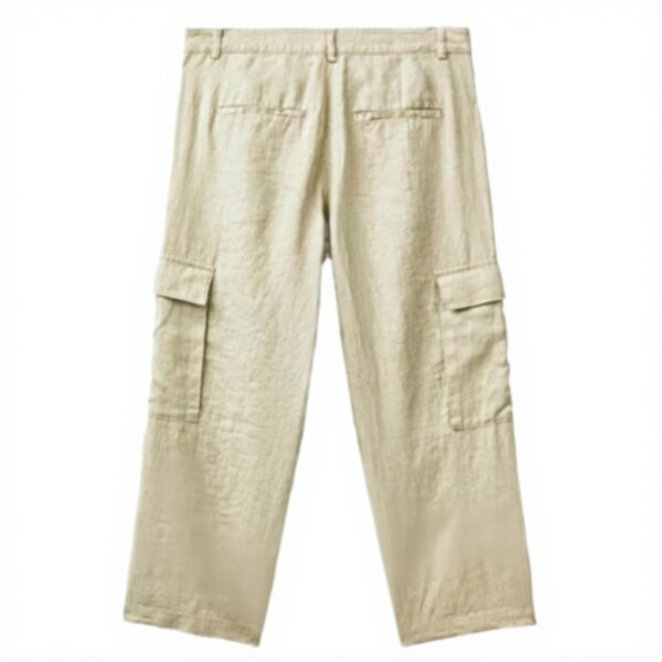 Pantaloni Donna United Colors of Benetton Lino Verde