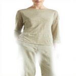 Pantaloni Donna United Colors of Benetton Lino Verde