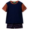 United Colors of Benetton Pig(t-ShirtShort) 30960p08r Set di Pigiama Bambini e Ragazzi