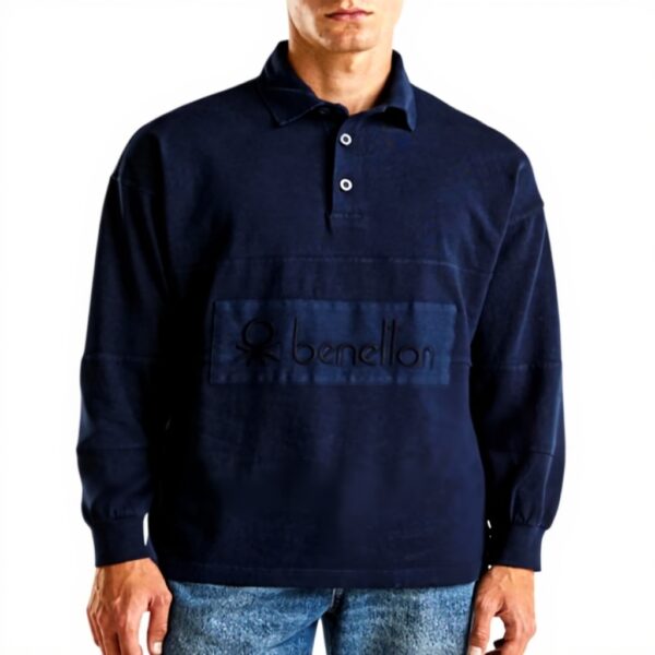 Polo United Colors of Benetton Uomo Cotone Rugby Design