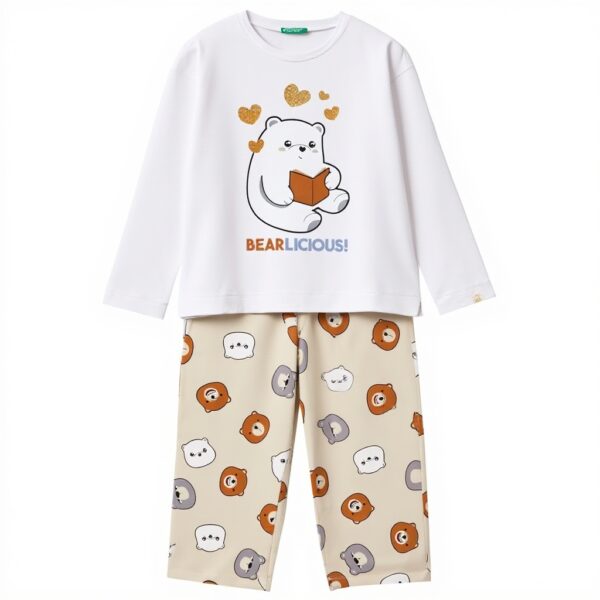 Pigiama Bambine United Colors Benetton Cotone Grigio