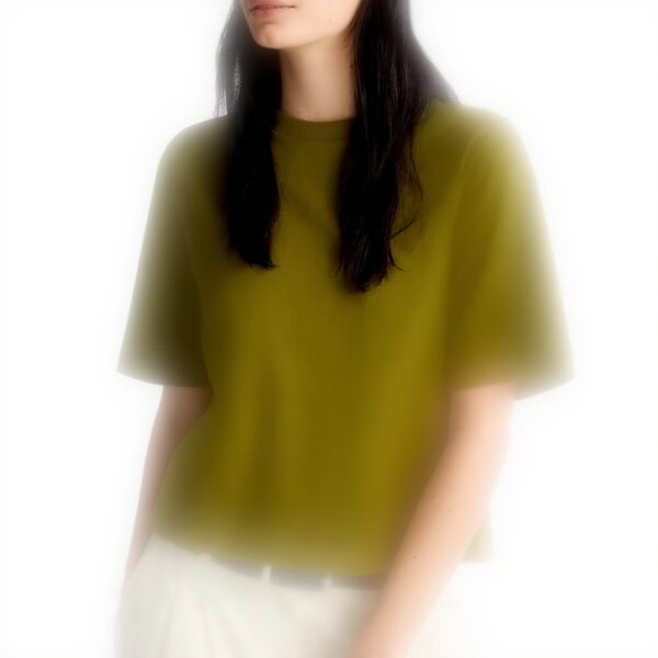 T-shirt Donna United Colors of Benetton Jersone Boxy Verde