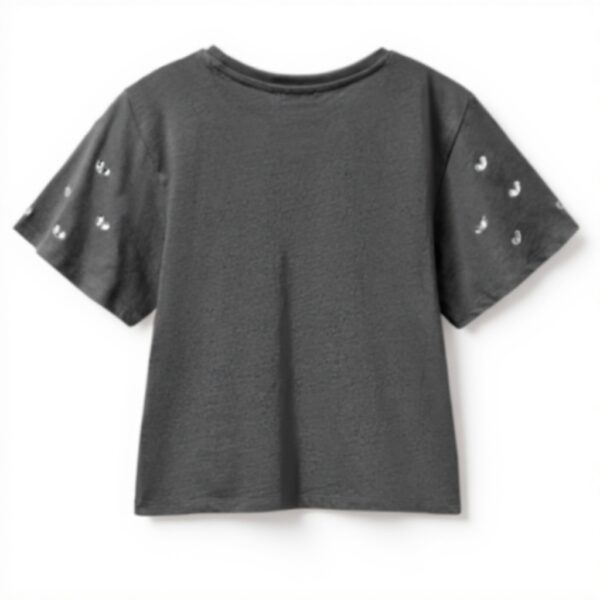 T-shirt United Colors Benetton Bambine Ragazze Cotone Grigio