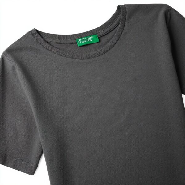 T-shirt United Colors Benetton Bambine Ragazze Cotone Grigio