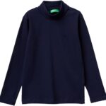 T-shirt bambini United Colors of Benetton cotone ricamo logo-0