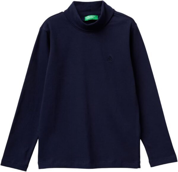 T-shirt bambini United Colors of Benetton cotone ricamo logo-0