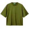 T-shirt Donna United Colors of Benetton Cotone Jersone Boxy