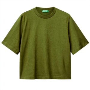 T-shirt Donna United Colors of Benetton Cotone Jersone Boxy