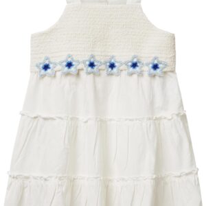 Vestito bambine United Colors Benetton cotone macramè-0