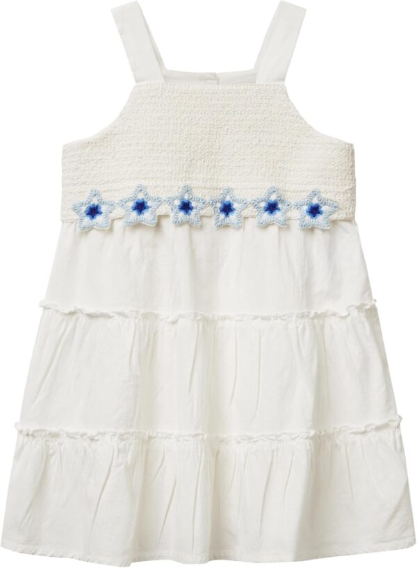 Vestito bambine United Colors Benetton cotone macramè-0